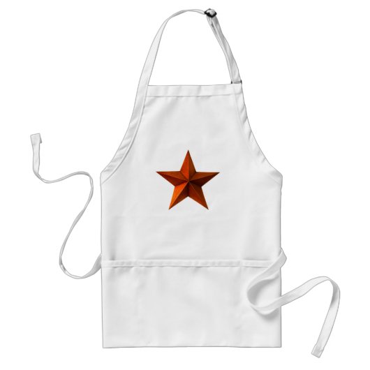 Red Star Apron Standaard Schort (Voorkant)