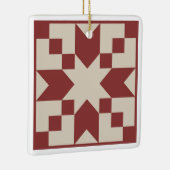 Red Star Barn Quilt Ornament (Rechts)