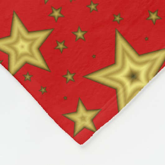 Red star blanket fleece deken (Hoek)
