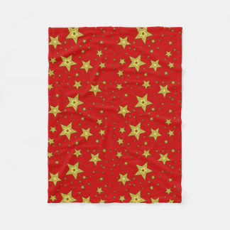 Red star blanket fleece deken