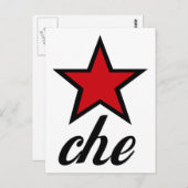 Red Star Che Guevara! Briefkaart (Voorkant / Achterkant)