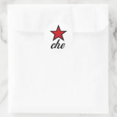 Red Star Che Guevara! Ronde Sticker (Tas)