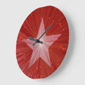 Red Star Clock Round Grote Klok (Hoek)