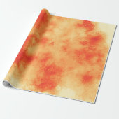 Red Star Cluster Wrapping Paper Cadeaupapier (Uitgerold)