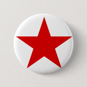 Red Star Communist Ronde Button 5,7 Cm