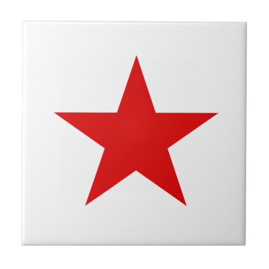 Red Star Communist Tegeltje (Voorkant)
