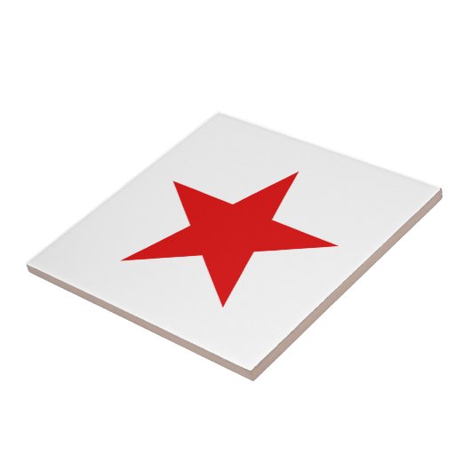 Red Star Communist Tegeltje (Zijkant)