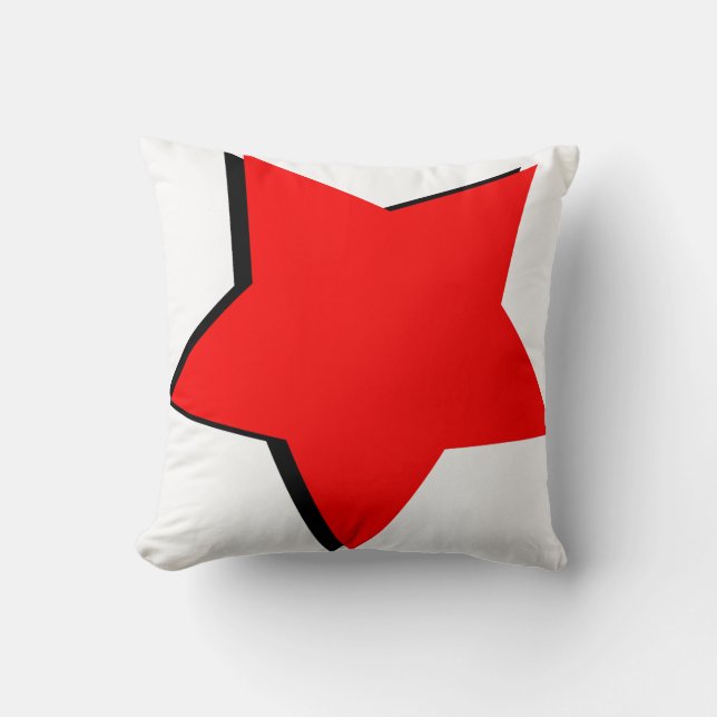 Red Star Cushion Kussen (Voorkant)