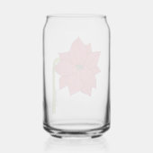 Red Star Flower Blank Blikvorm Glas (Achterkant)