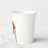 Red Star Flower Papieren Bekers (Links)