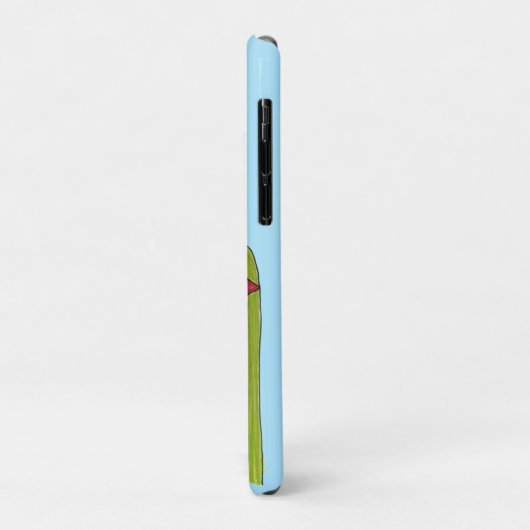 Red Star Flower with Blue background Case-Mate iPhone Case (Achterkant/links)