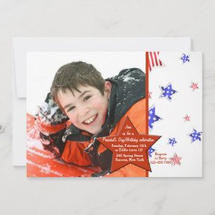 Red Star foto uitnodiging