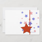 Red Star foto uitnodiging (Achterkant)