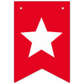Red Star Happy Birthday Vlaggetjes (Eerste vlag)