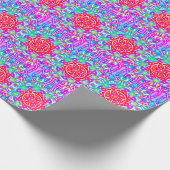 Red Star Kaleidoscope Boho Gift Wrapping Paper Cadeaupapier (Hoek)