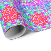 Red Star Kaleidoscope Boho Gift Wrapping Paper Cadeaupapier (Rol Hoek)