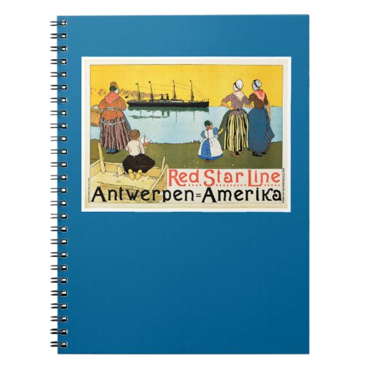 Red Star Line ~ Antwerpen-Amerika Notitieboek (Voorkant)