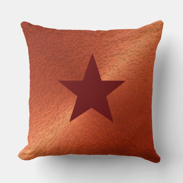 Red Star Modern Pattern Pillow Kussen (Voorkant)