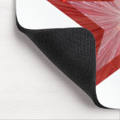 Red Star mousepad white Muismat (Hoek)