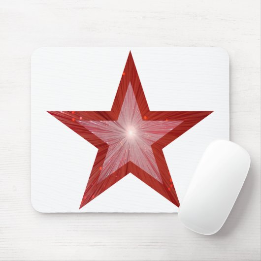 Red Star mousepad white Muismat (Met muis)