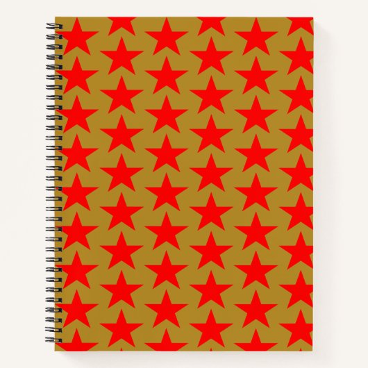 Red Star Patroon Notitieboek (Voorkant)