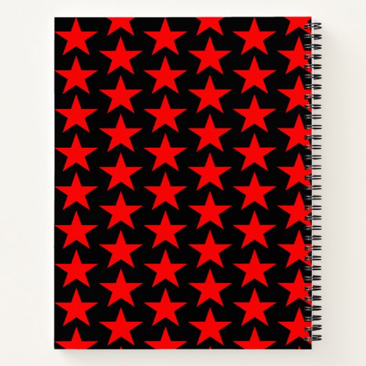 Red Star Patroon Notitieboek (Achterkant)