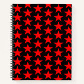 Red Star Patroon Notitieboek (Voorkant)
