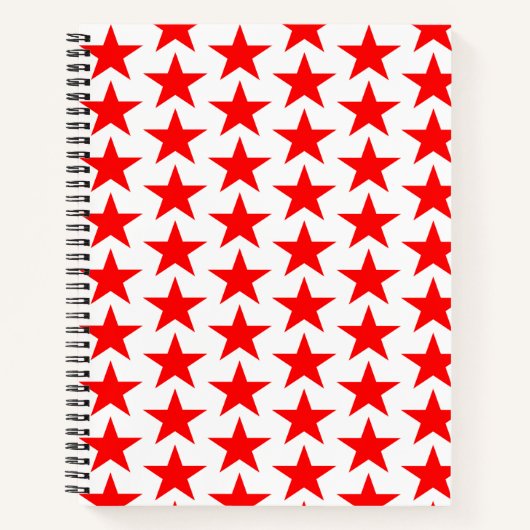 Red Star Patroon Notitieboek (Voorkant)