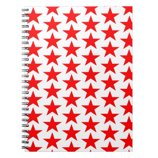 Red Star Patroon Notitieboek (Voorkant)