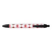 Red Star Patroon Zwarte Inkt Pen (Achterkant)