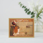 Red Star-reisadvertentie Briefkaart (Staand voorkant)