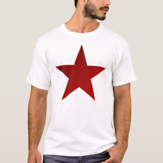 Red Star Shadow op White T-shirt