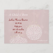 Red Star Snowflake Babys eerste kerstfoto Feestdagenkaart (Achterkant)