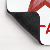 Red Star 'STAR' mousepad wit Muismat (Hoek)