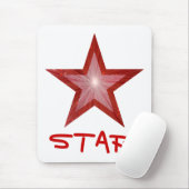 Red Star 'STAR' mousepad wit Muismat (Met muis)