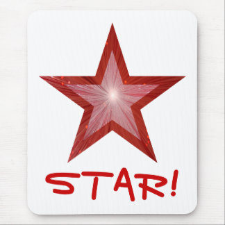 Red Star 'STAR' mousepad wit Muismat