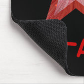 Red Star 'STAR' mousepad zwart Muismat (Hoek)