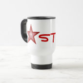Red Star 'STAR' reismoes wit Reisbeker (Voorkant links)