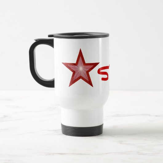 Red Star 'STAR' reismoes wit Reisbeker (Links)