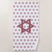 Red Star van David Seamless Strandlaken (Voorkant)