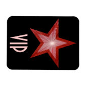 Red Star 'VIP' flexibele magneet zwart (Horizontaal)