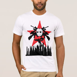 Red Star Zombie Free Zone Ski Mask Slayer T-Shirts