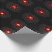Red Starburst Cadeaupapier (Hoek)