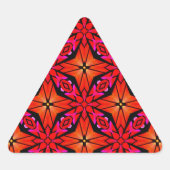 Red Starburst Design Sticker (Voorkant)