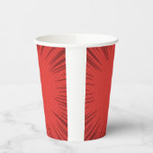 Red Starburst Paper cup Papieren Bekers (Links)