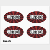Red Starburst Warrior Sticker (Vel)