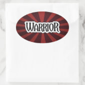 Red Starburst Warrior Sticker (Tas)