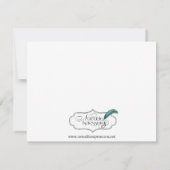 Red Starfish en Silver Coral Response Card RSVP Kaartje (Achterkant)