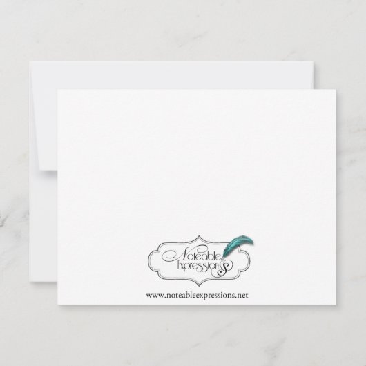 Red Starfish en Silver Coral Response Card RSVP Kaartje (Achterkant)