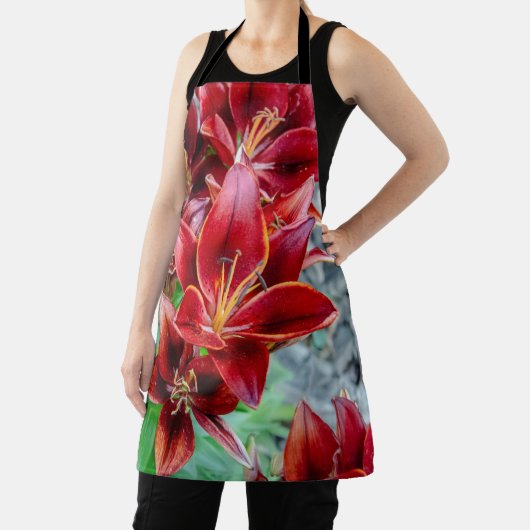 Red Stargazer Lily Schort (Insitu)